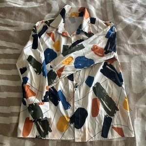 Abstract Patterned Men's Jacket